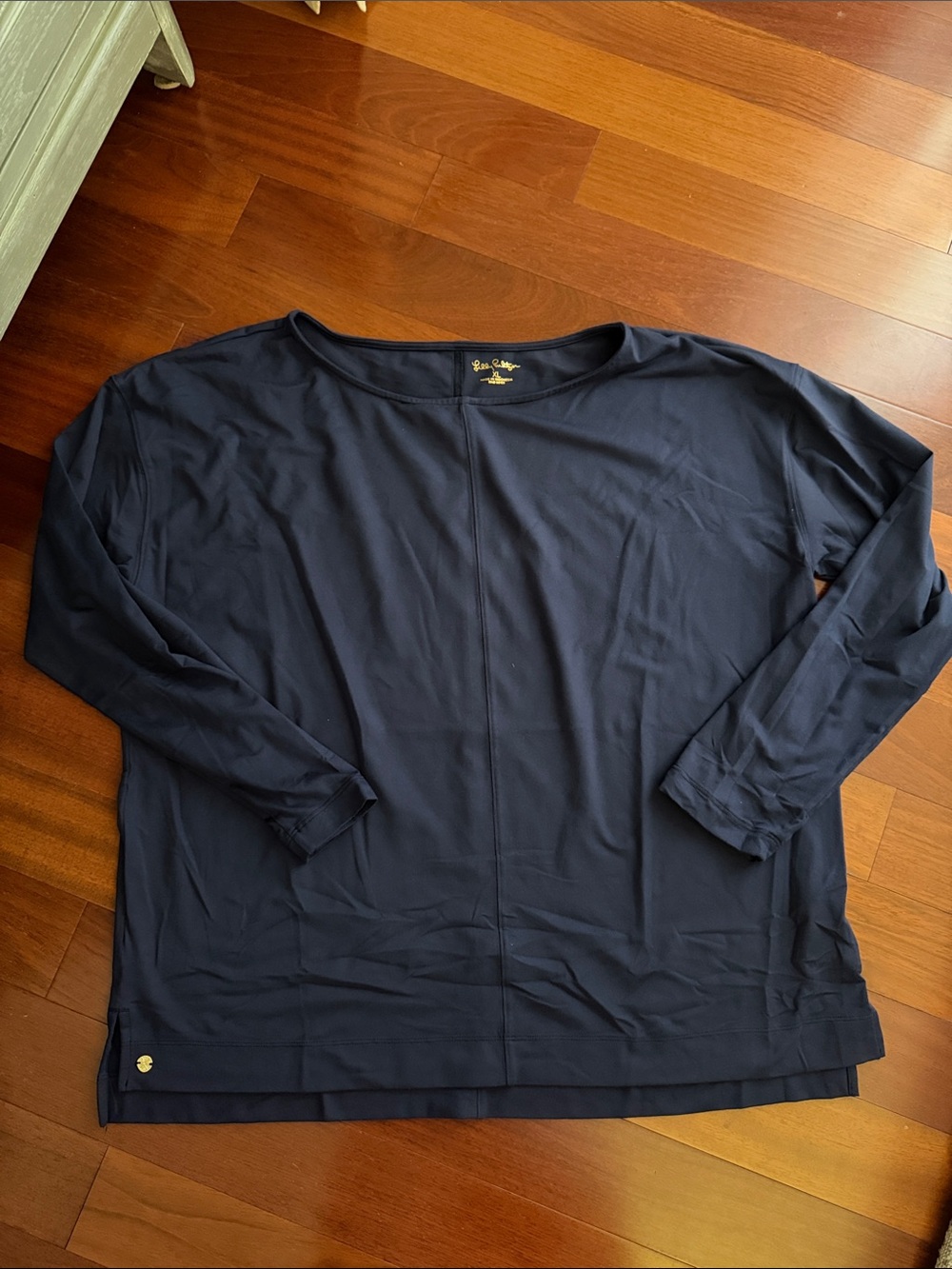 Lilly Pulitzer Navy Long-Sleeve Tee